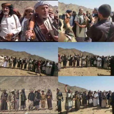 قيادات السلطة المحلية لمحافظة شبوة يتفقدون أحوال المرابطين في مديرية الجوبة 